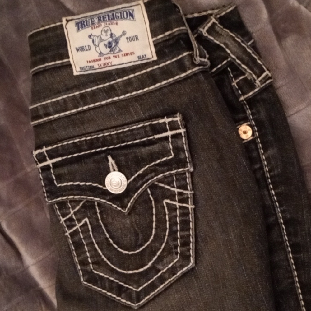 Women's True Religion Jeans faded Black
